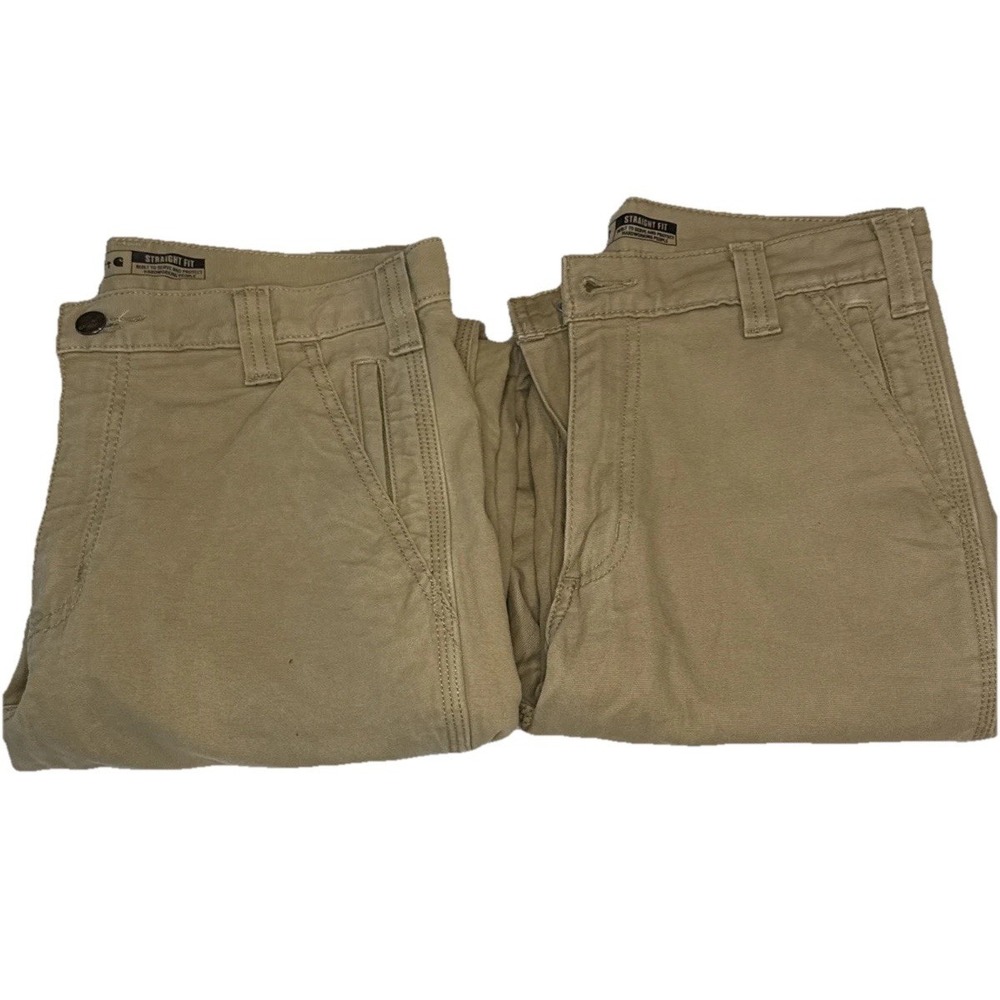Carhartt Men's 30x32 Rugged Flex Straight Fit Canvas 5 Pocket Tapered Work Pants